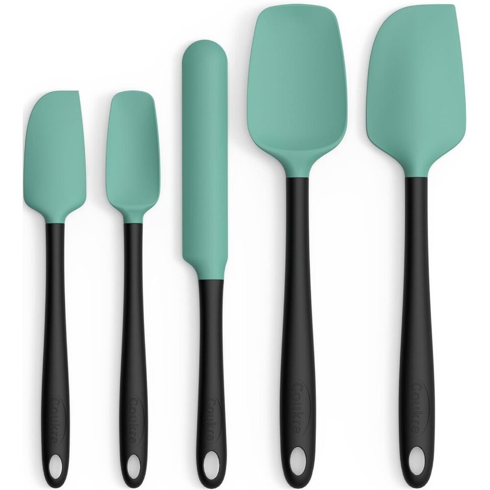 Silicone Spatula Set of 5,High Temperature Resistant, Food Grade Silicone, Dishw